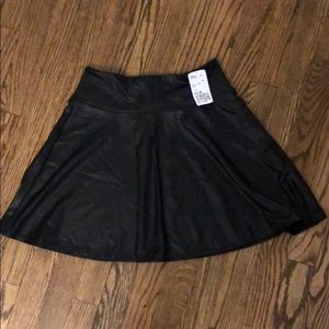 Forever 21 Black Faux Leather Skirt